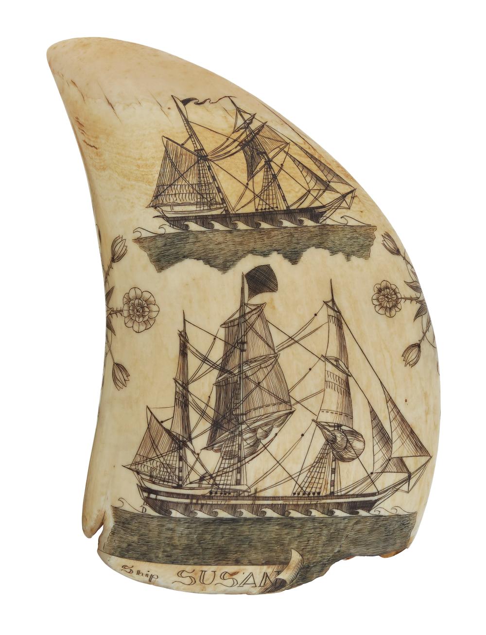  POLYCHROME ENGRAVED WHALE S 350203