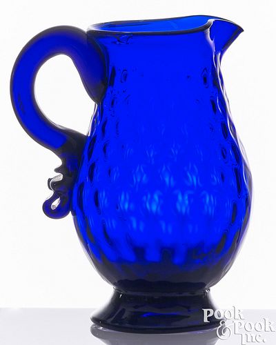 STIEGEL TYPE COBALT GLASS PATTERN 2faf199