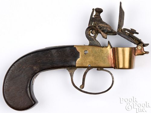 ENGLISH BRASS AND STEEL FLINTLOCK 2faf244