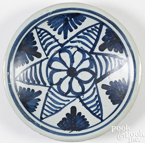 ENGLISH DELFTWARE STAR PLATE CA  2faf2be