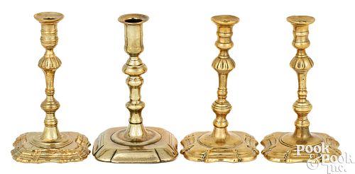 MINIATURE ENGLISH BRASS TAPERSTICKS  2faf2ef