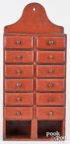 PAINTED PINE HANGING SPICE CHEST  2faf3f9
