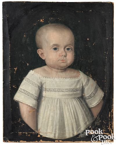 OIL ON CANVAS PORTRAIT OF A CHILD  2faf500