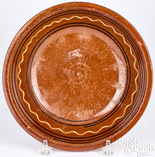 HAGERSTOWN, MARYLAND REDWARE BOWL, EARLY