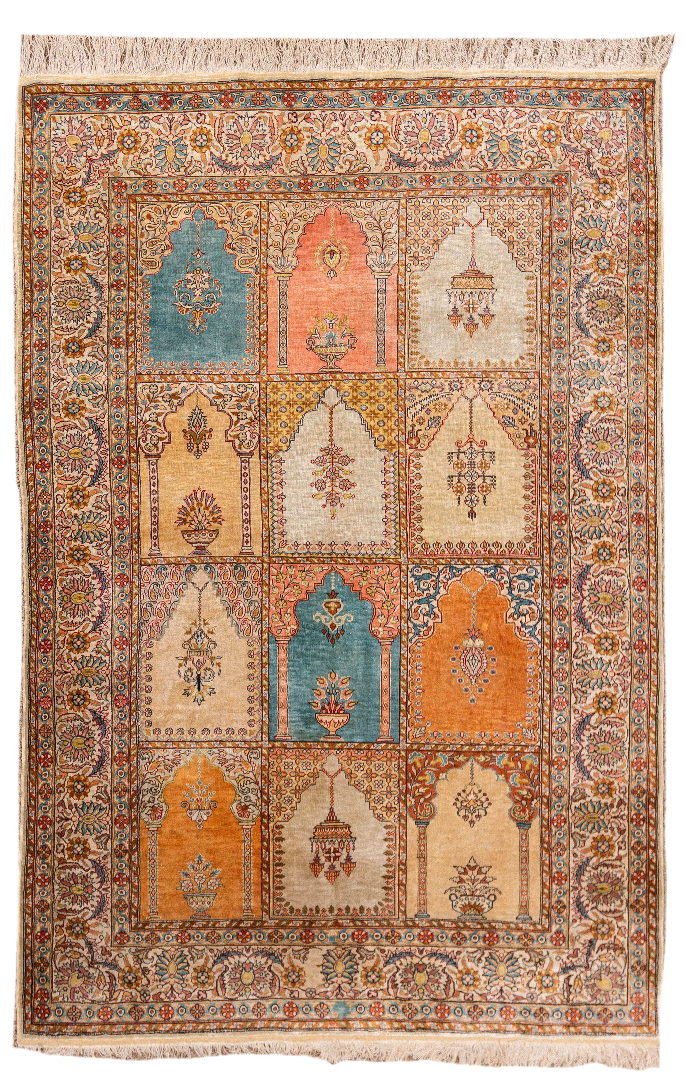 SILK RUG (WINDOWS OF PARADISE) 20th