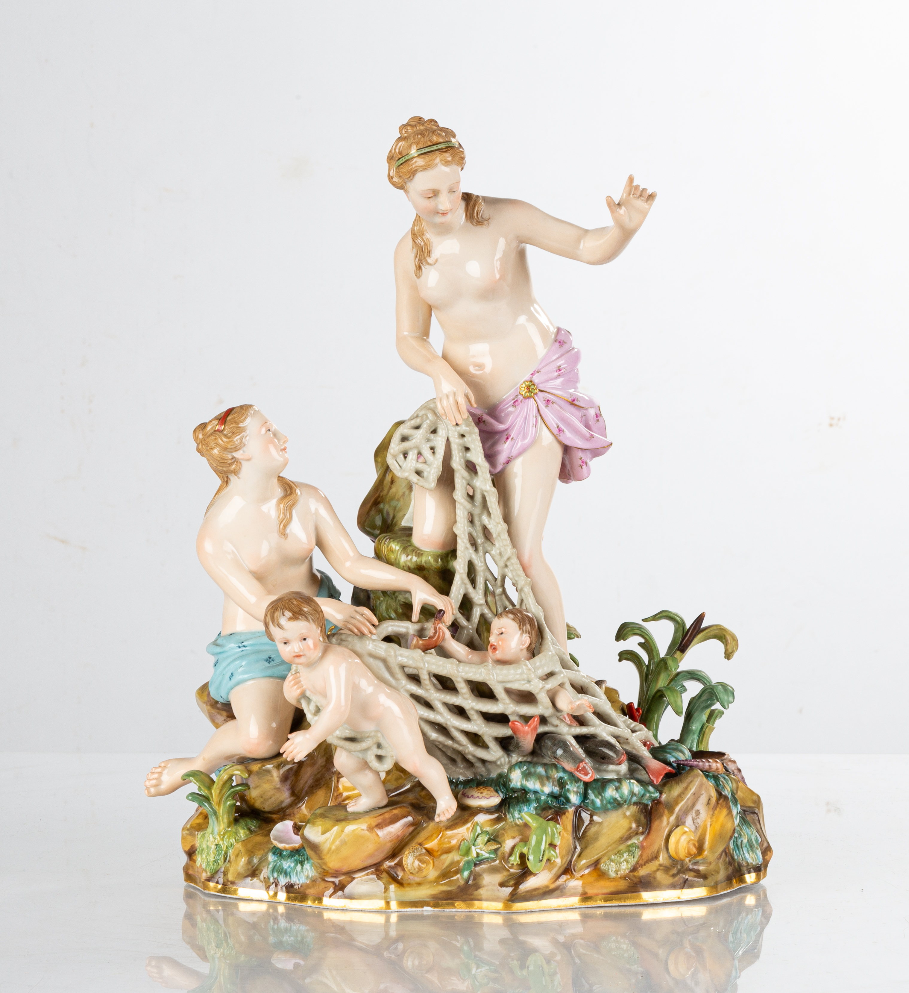 MEISSEN CAPTURE OF TRITONS 19th 2faf655