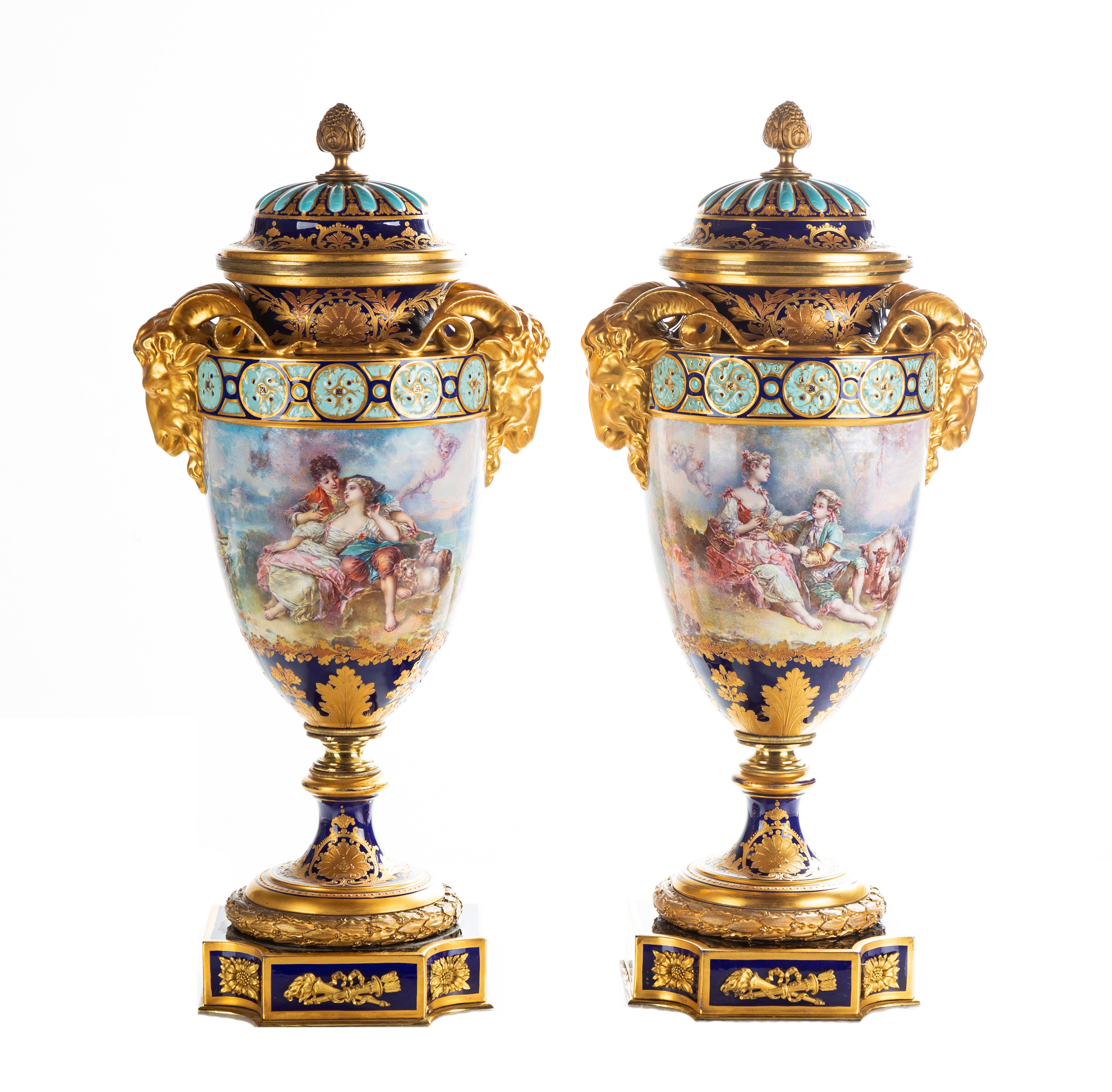 19TH CENTURY PAIR OF SEVRES STYLE 2faf658