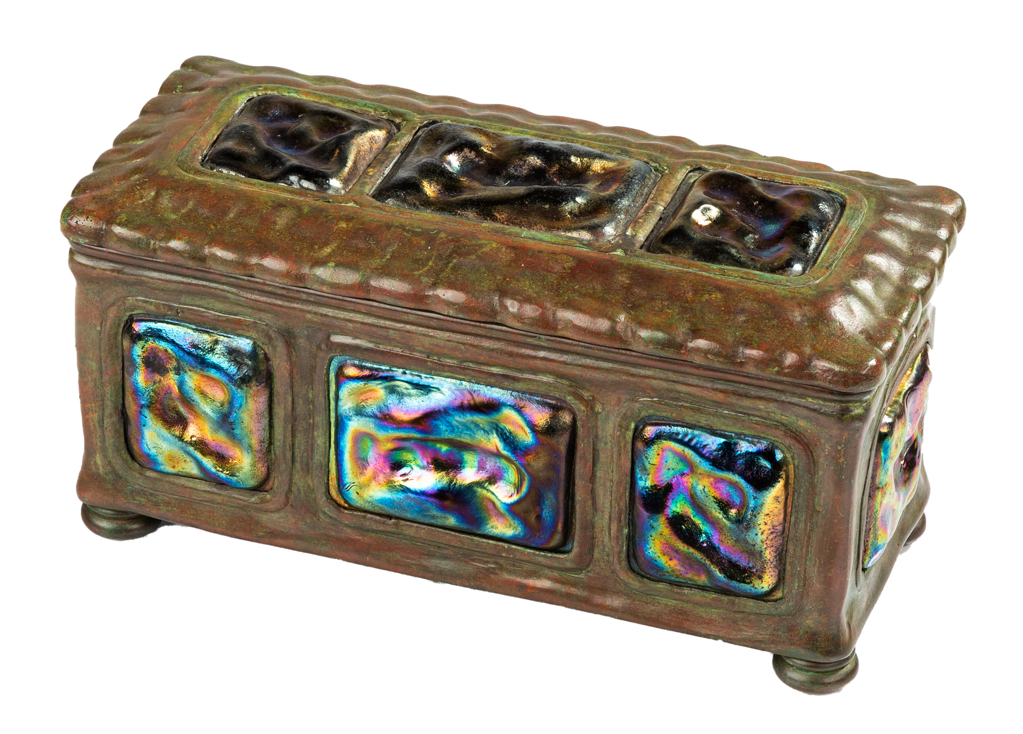 TIFFANY STUDIOS TURTLE BACK HUMIDOR 2faf61a