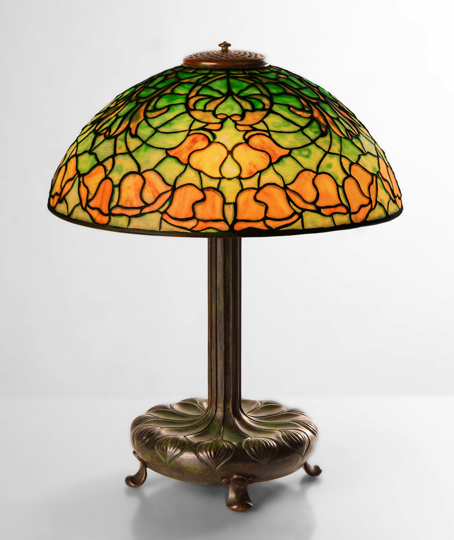 TIFFANY STUDIOS BELLFLOWER TABLE LAMP