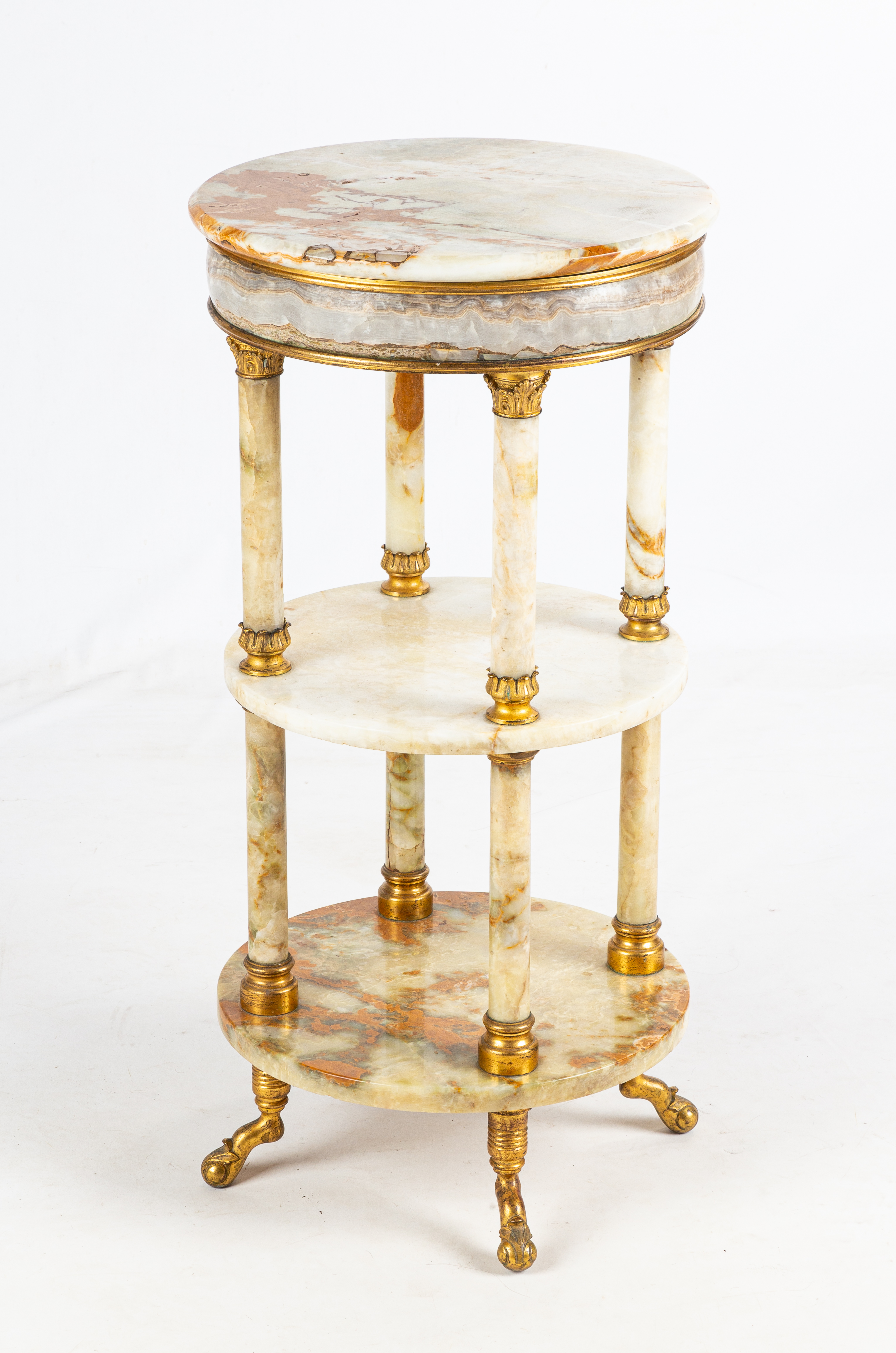 FRENCH ONYX SIDE TABLE PEDESTAL 2faf66c