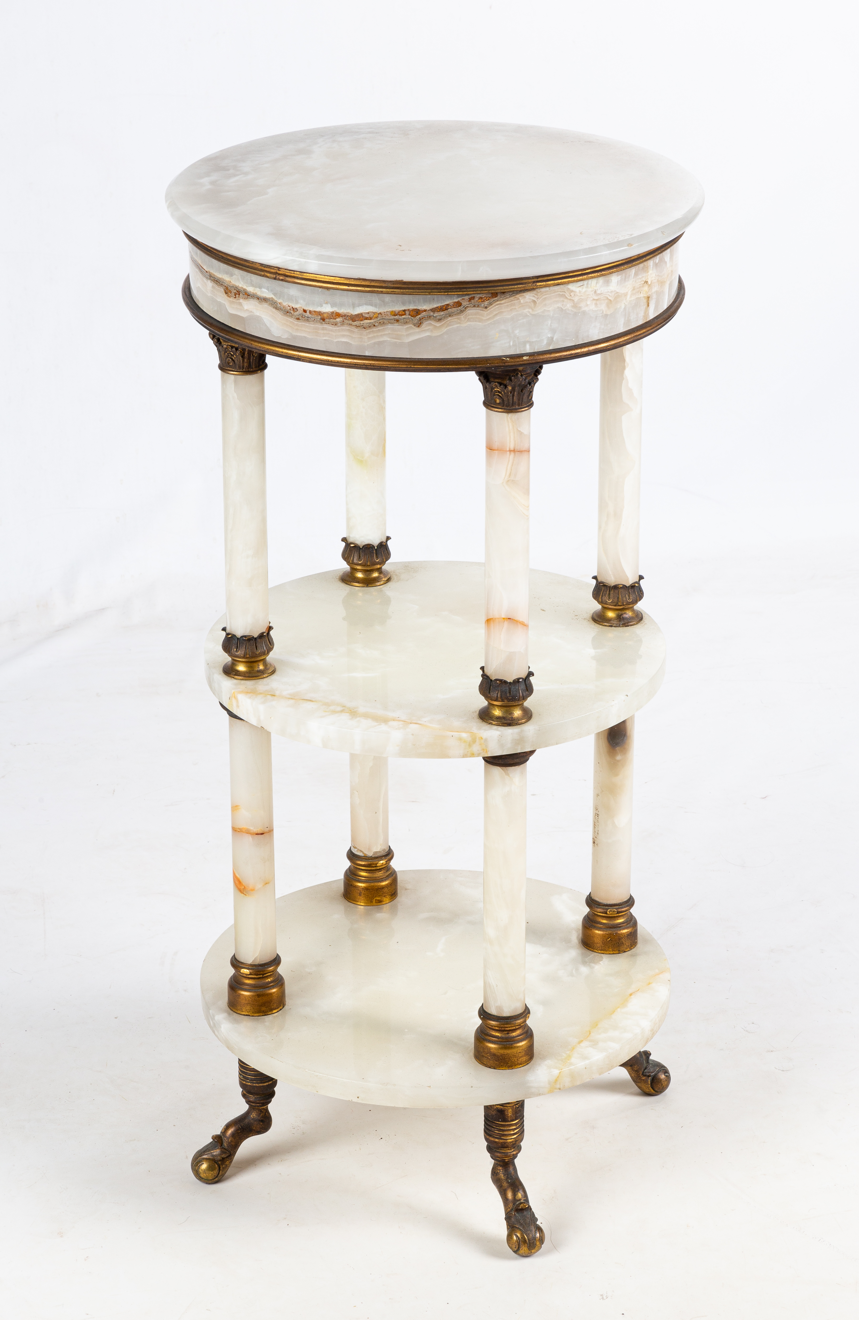 FRENCH ONYX SIDE TABLE PEDESTAL 2faf66d
