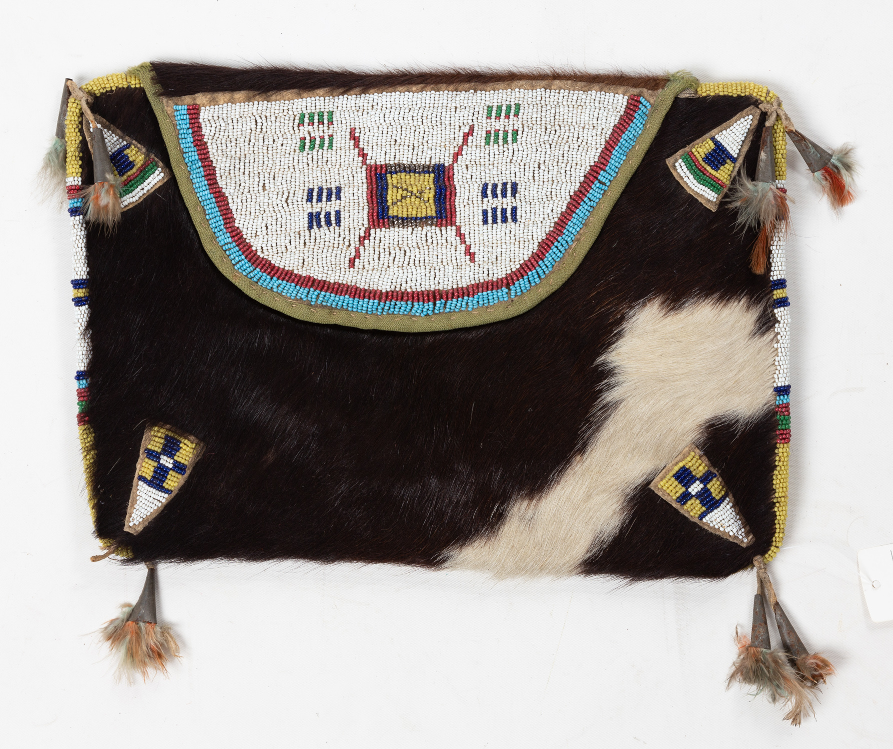 NATIVE AMERICAN COWHIDE BAG Late 2faf7ac