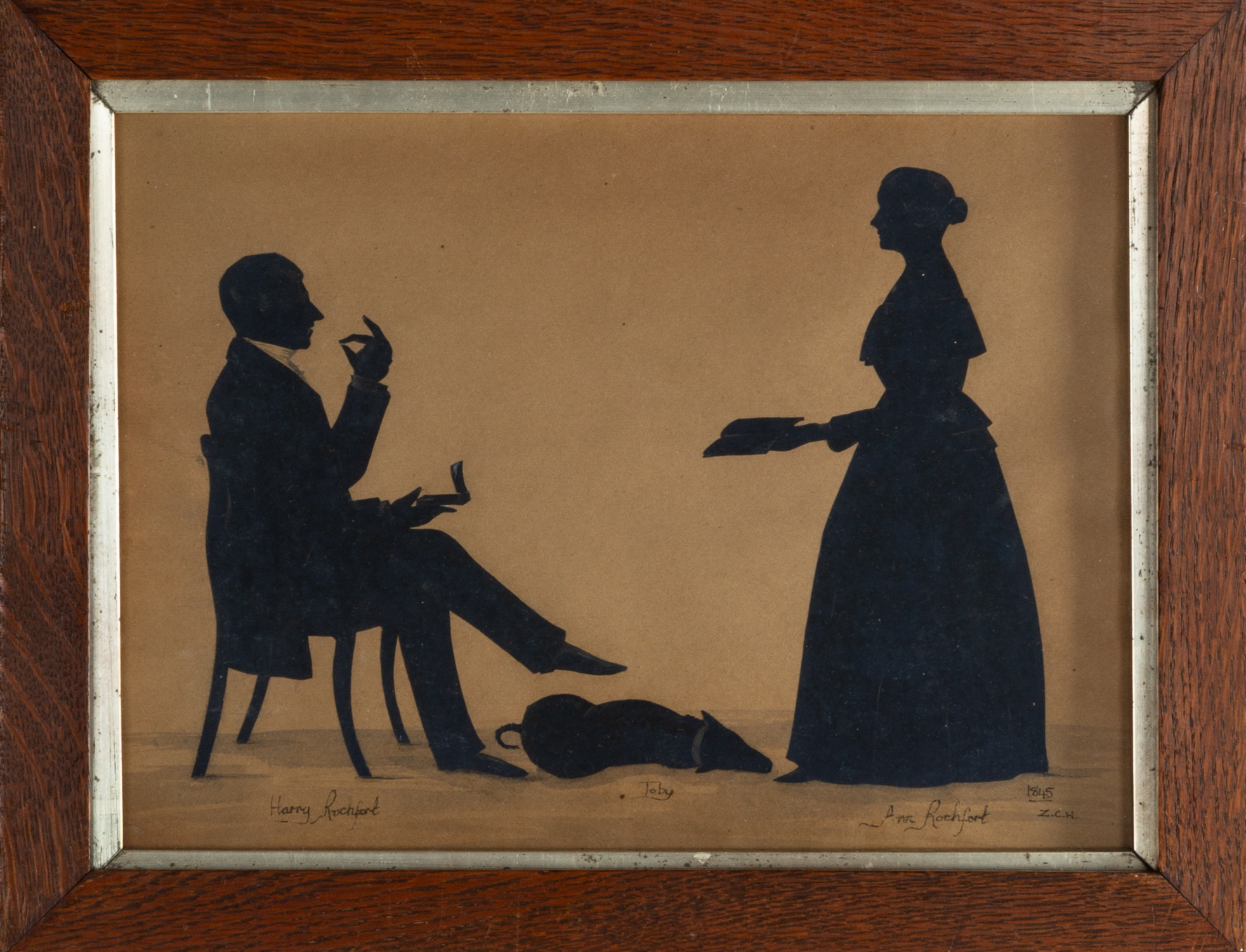 19TH CENTURY SILHOUETTE Titled Harry