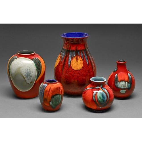 Five Poole Pottery Living Glaze  2fafa34