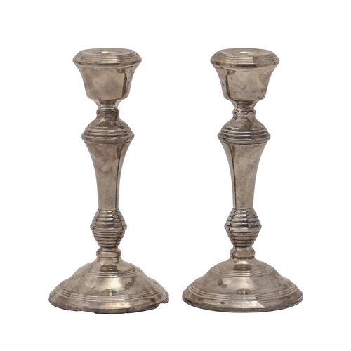A pair of Elizabeth II silver candlesticks  2faf9e2