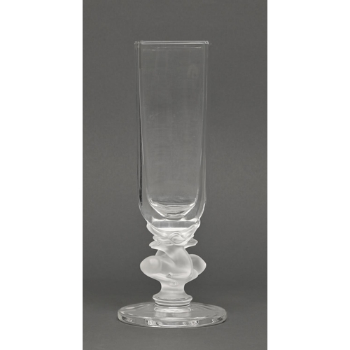 A Lalique semi frosted glass square 2fafa6d