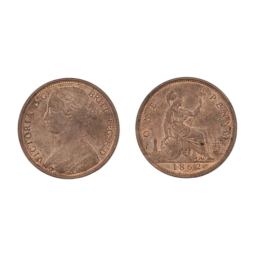 Coin Victoria Bronze Penny 1862  2fafac4