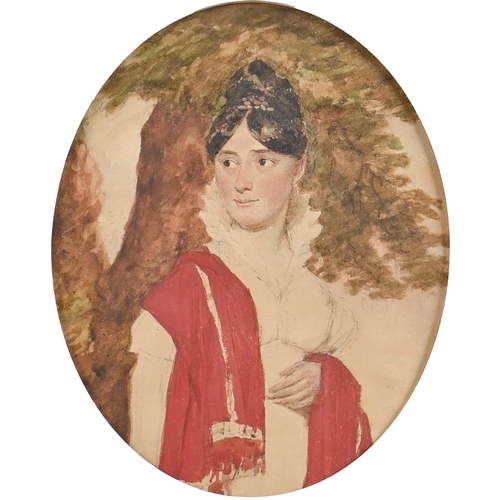 English School, 19th c - Portrait of