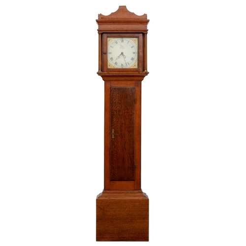 A thirty-hour oak longcase clock, S