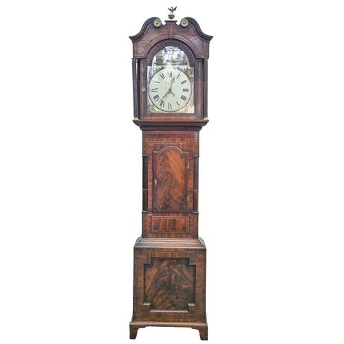 An inlaid and mahogany thirty hour longcase