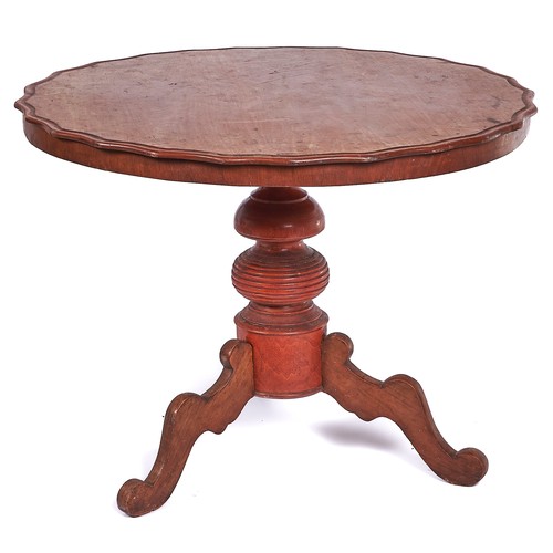A Continental walnut tripod table  2fafc14