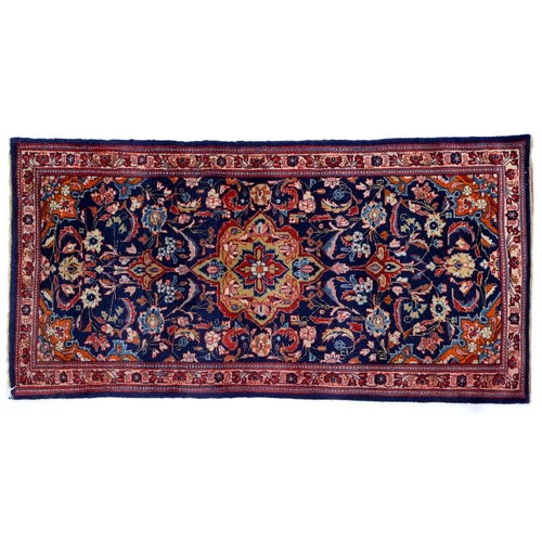 A Persian Kashan rug 126 x 64cm 2fafbdc