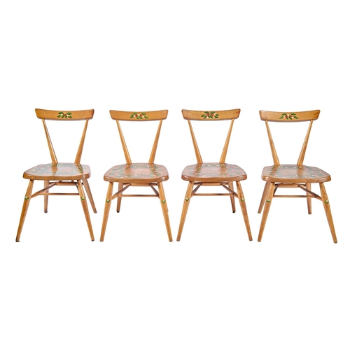 A set of four beech and ash chairs  2fafc54