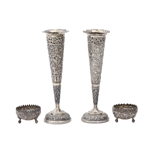 A pair of South East Asian silver 2fafd45