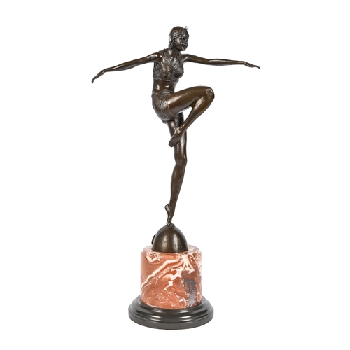 A bronze sculpture of a dancer  2fafe6c