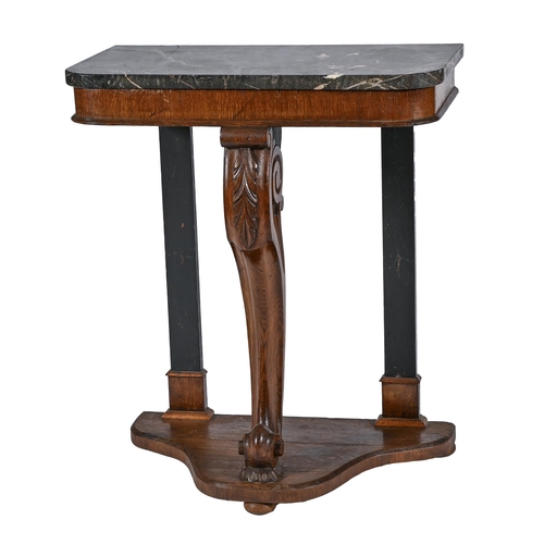 An oak console table with acanthus 2faffaf