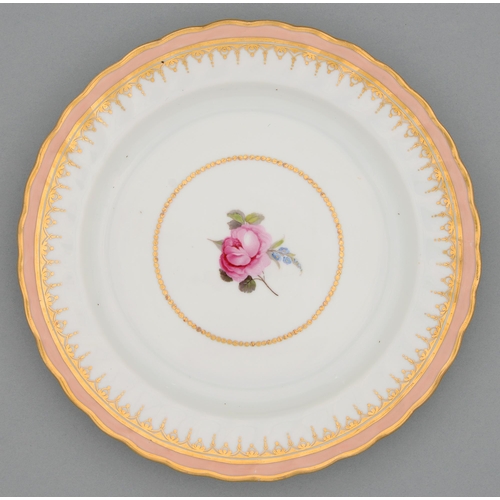 A Derby plate c1790 painted by 2fb004e