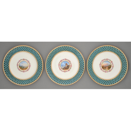 A set of three Minton plates c1870  2fb0067