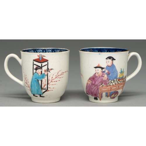 Two Worcester coffee cups c1765  2fb0030