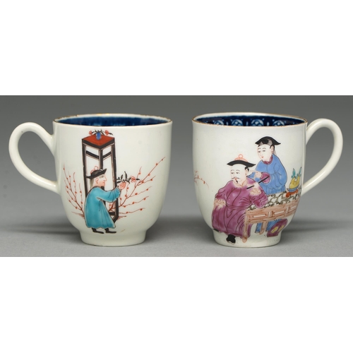 Two Worcester coffee cups c1765  2fb0031