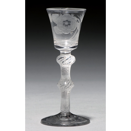 A wine glass mid 18th c the flared 2fb00b1