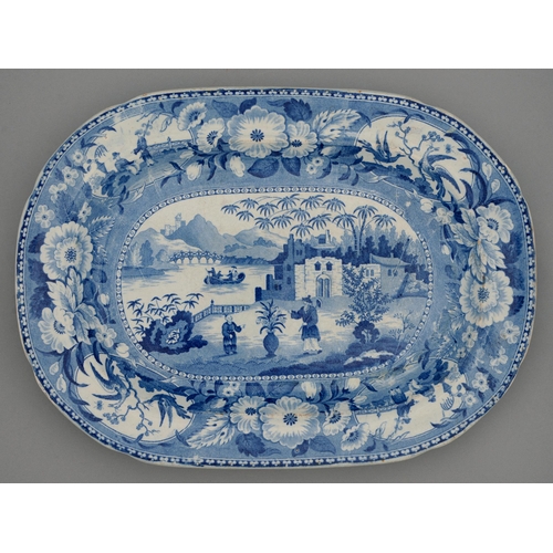 An English blue printed earthenware 2fb0097