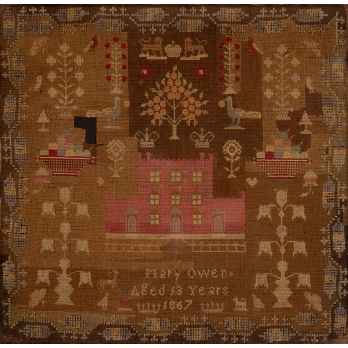 A Victorian wool sampler Mary 2fb0124