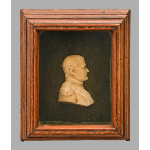 A wax portrait relief of Napoleon 2fb013a