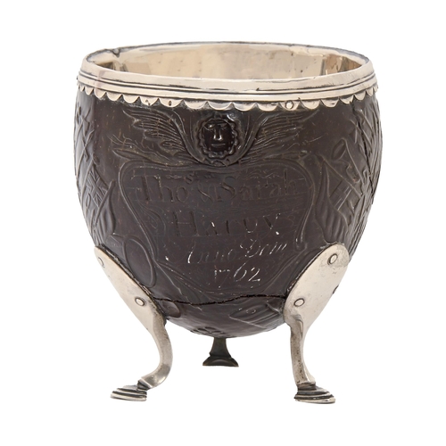 An English silver mounted coconut  2fb00f3