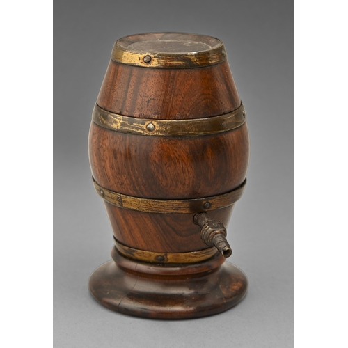 A Victorian rosewood string box, with