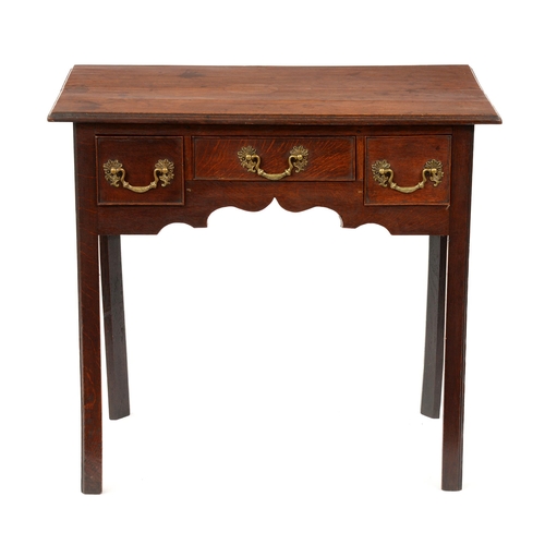 A George III oak lowboy fitted 2fb016a