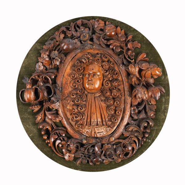 A CHARLES II CARVED LIMEWOOD PORTRAIT 2fb026a