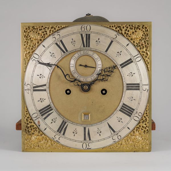 A GEORGE II 12IN SQUARE BRASS DIAL 2fb031b