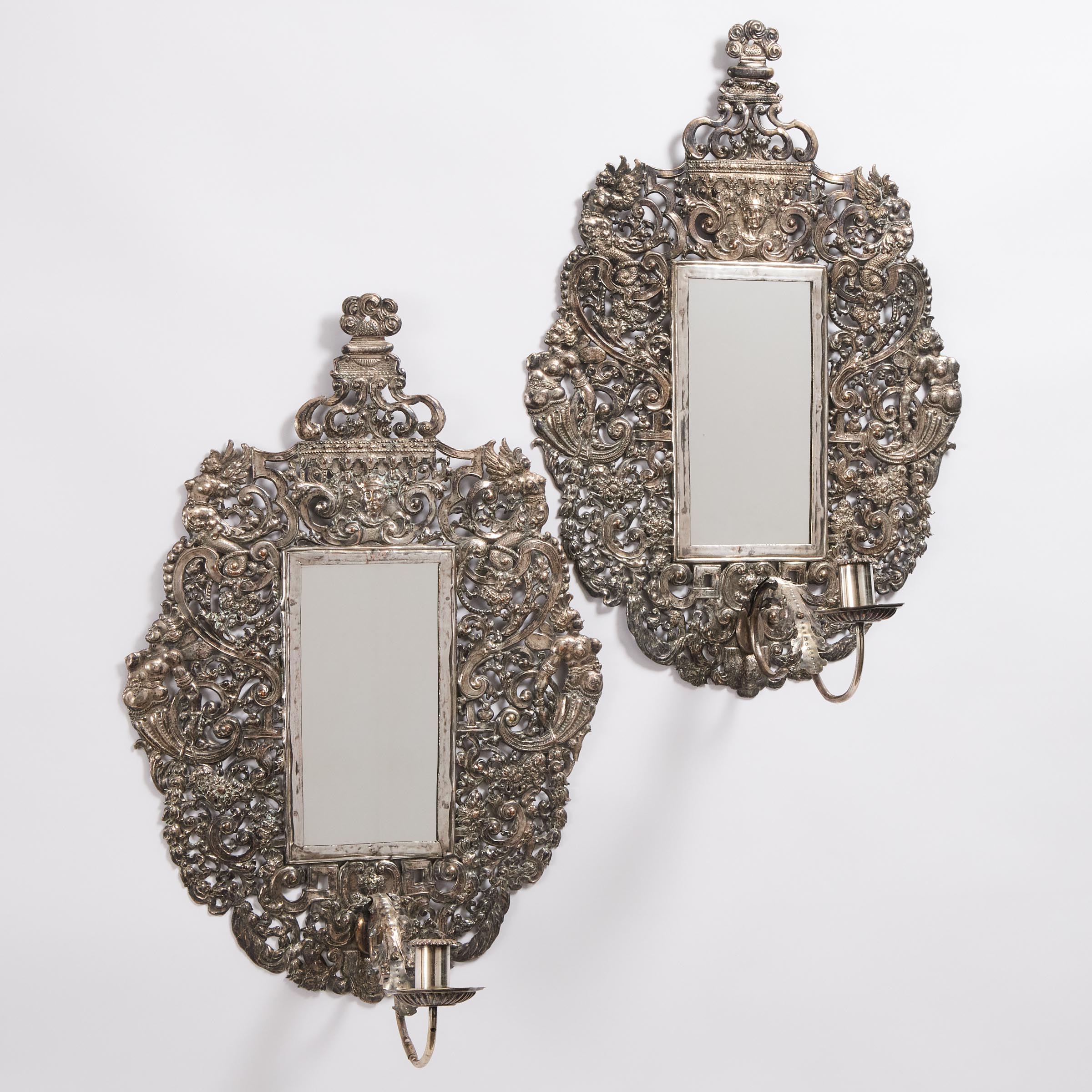 Pair of Dutch Baroque Silvered 2fb03ee