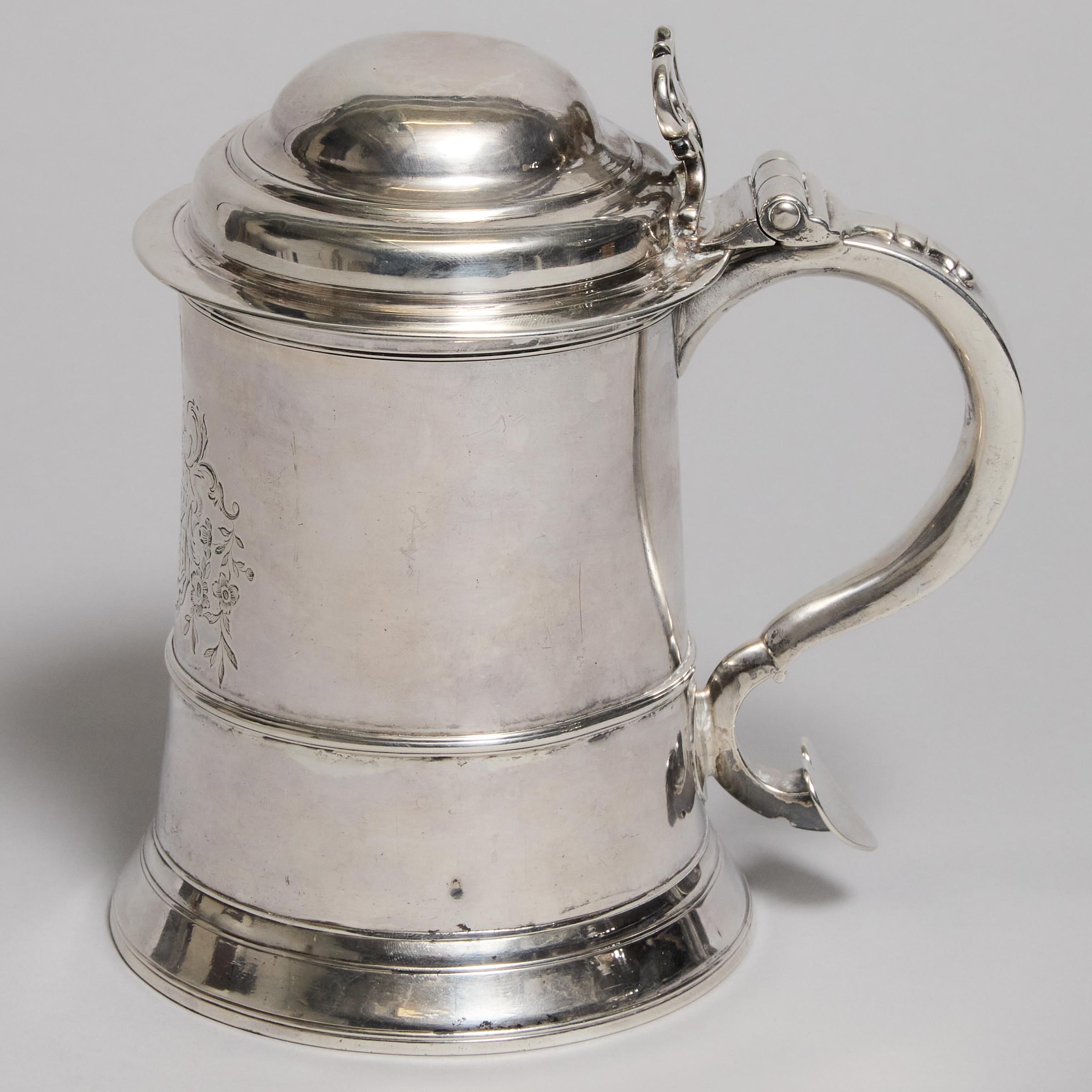 George II Provincial Silver Tankard,