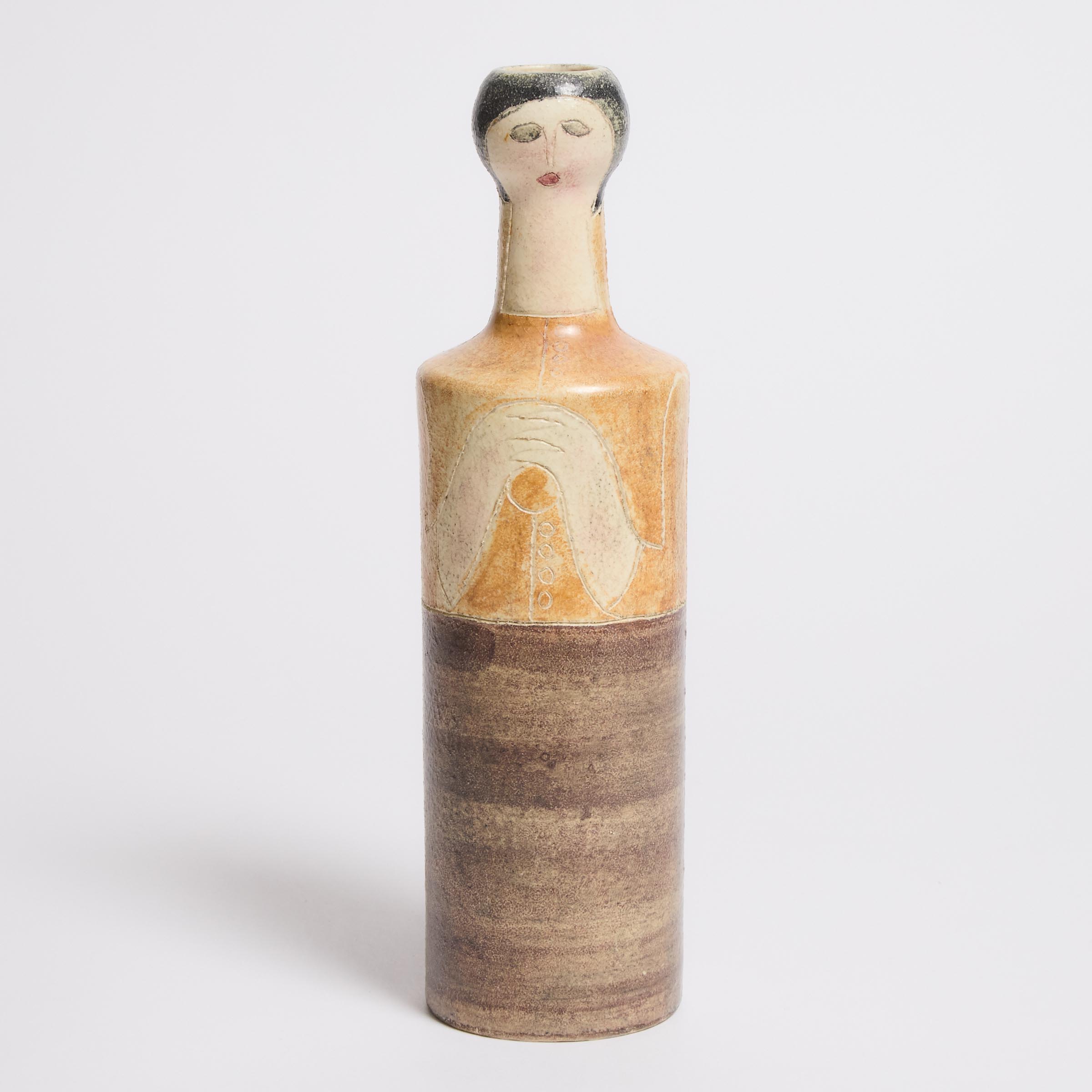 Brooklin Pottery Figural Vase  2fb043b
