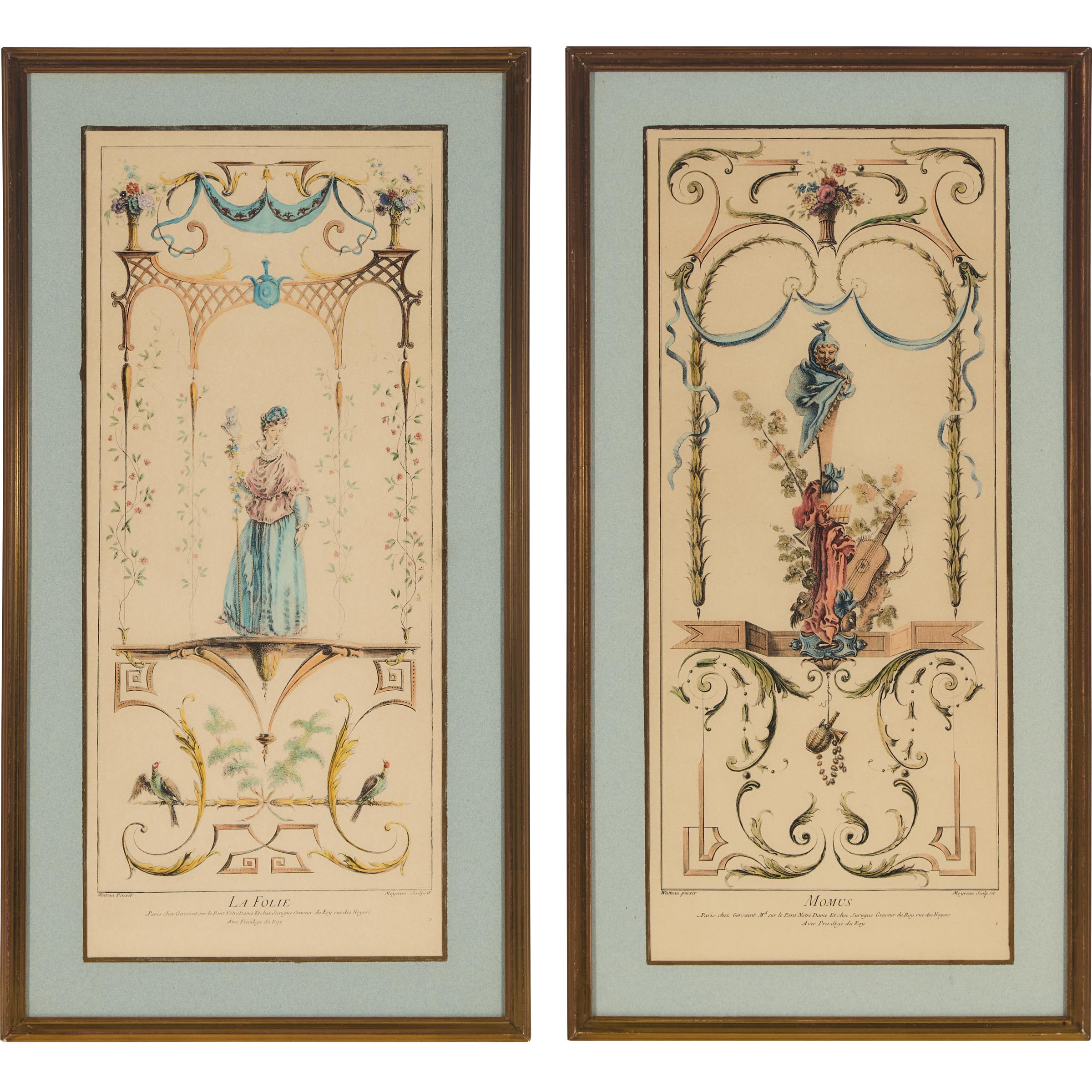 Pair of French Ornamental Engravings 2fb0495