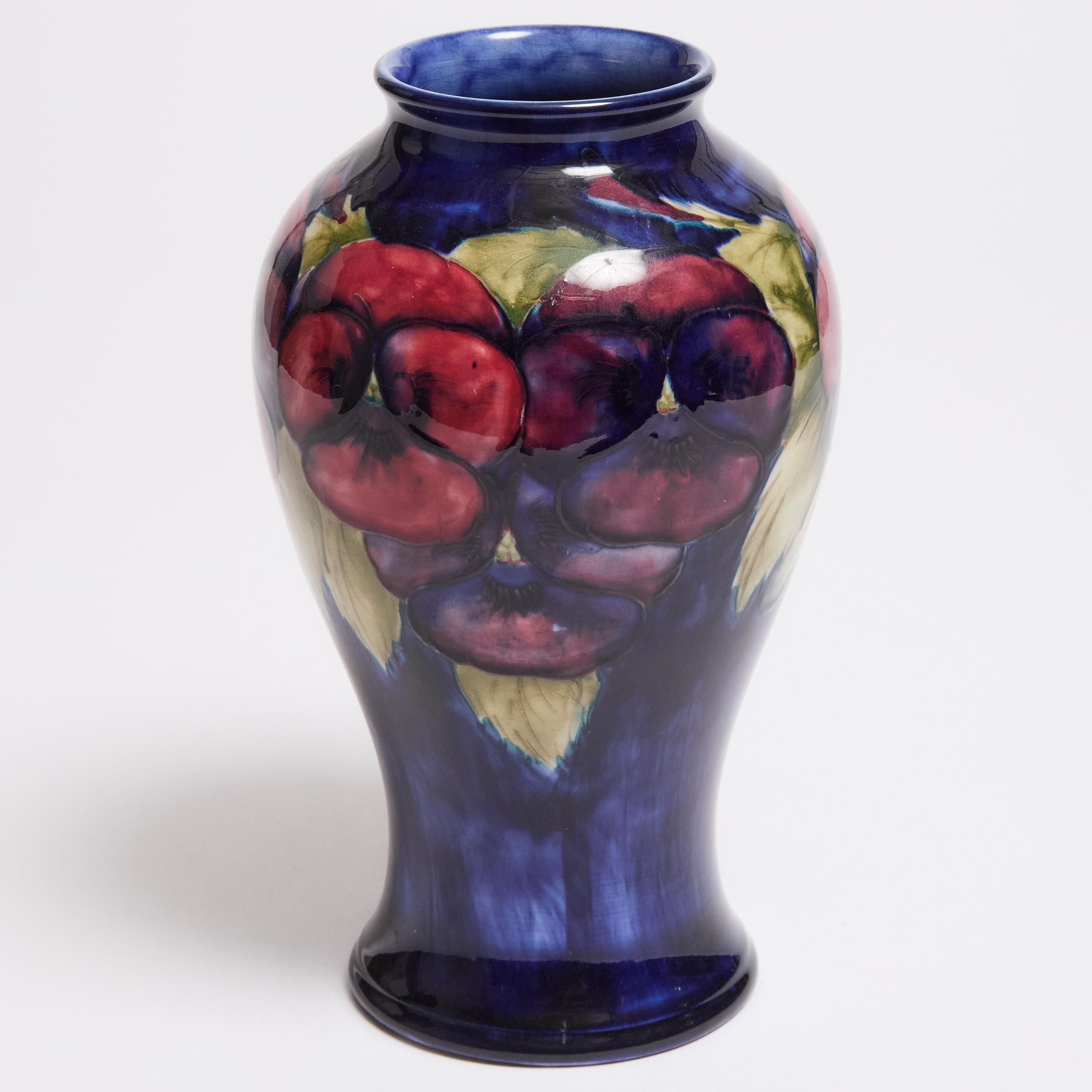 Moorcroft Pansy Vase c 1925 30 2fb048b