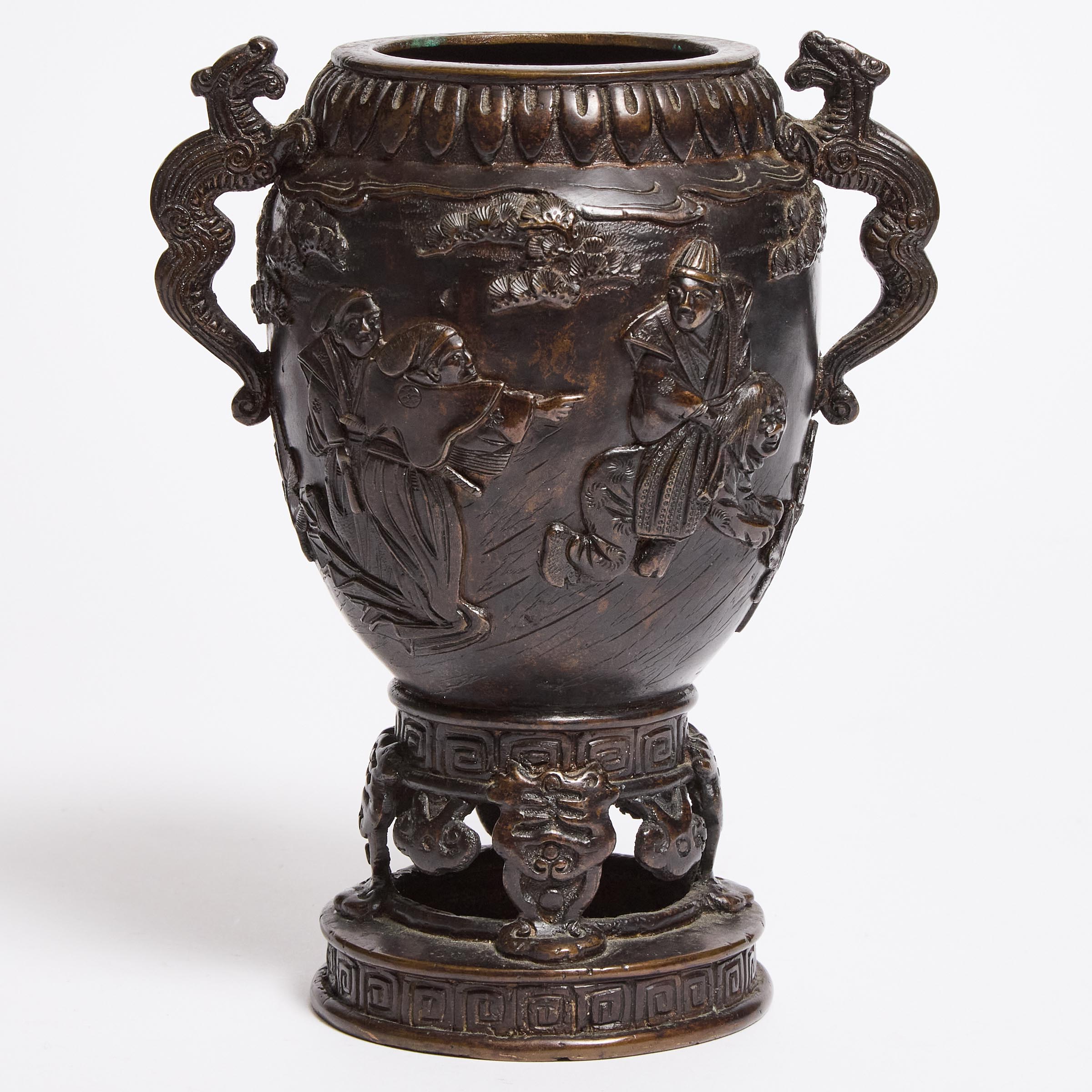 Japanese Meiji Period Bronze Censer  2fb0506