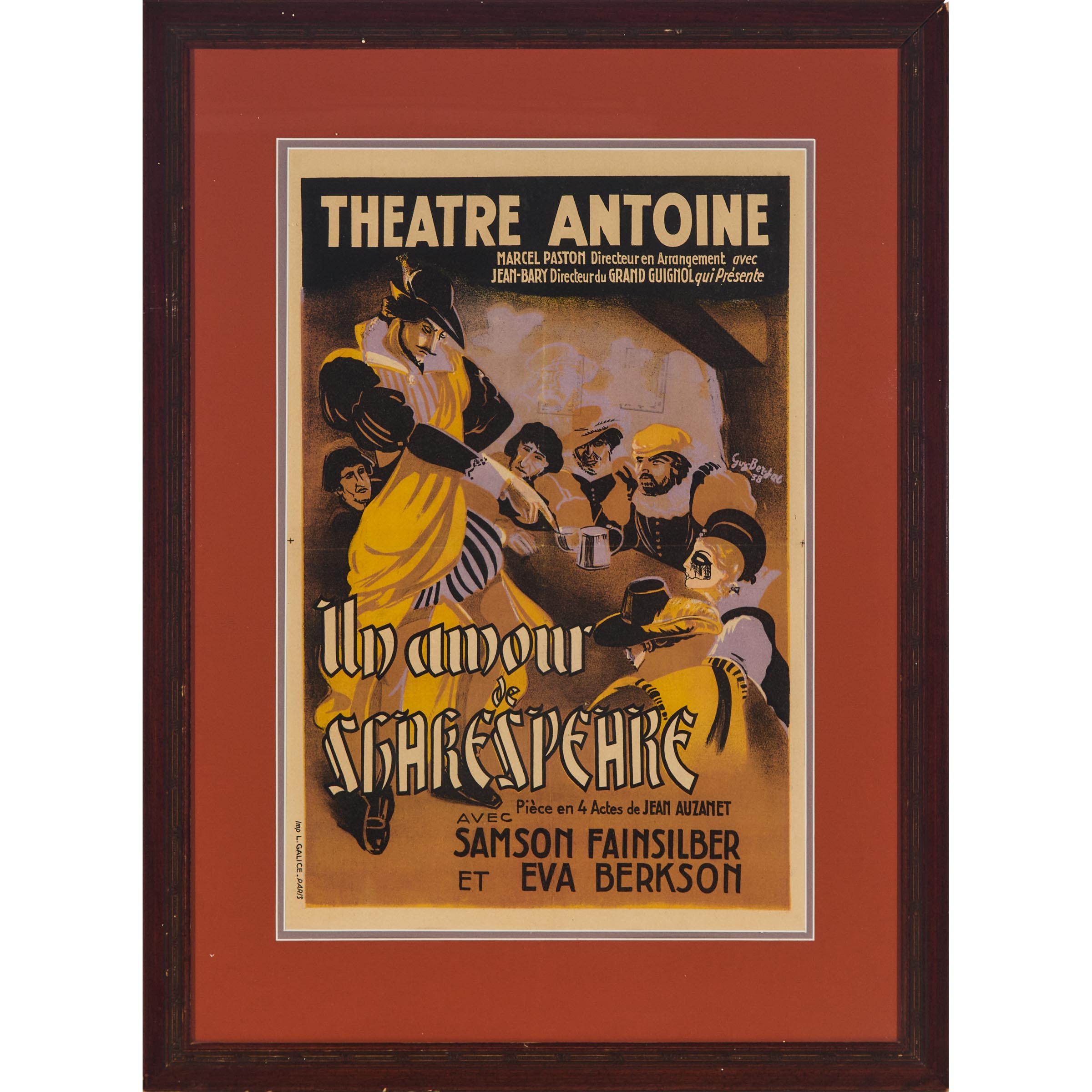 French Theatre Advertising Poster 2fb0509